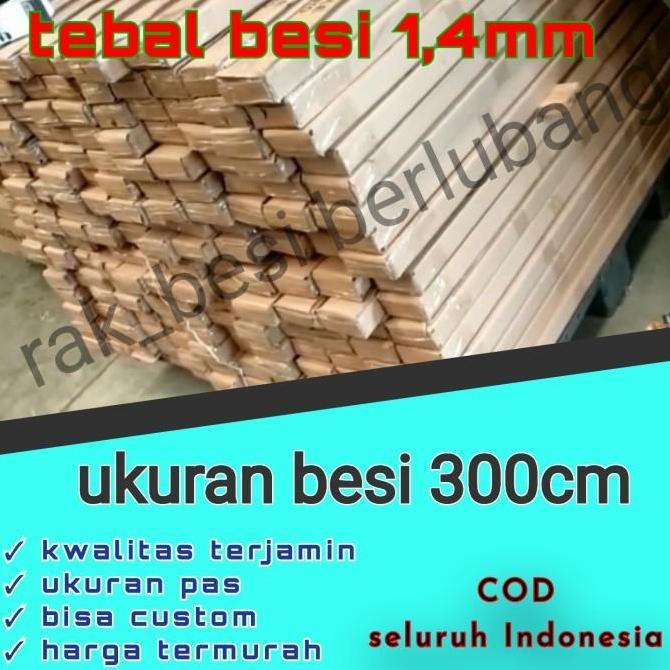 besi siku lubang 3 meter harga grosir tebal 1,4mm