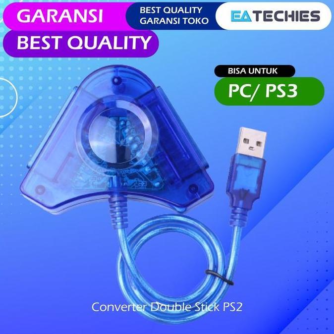 Converter Stik Stick PS2 ke PS3 / PC Double 100% Original
