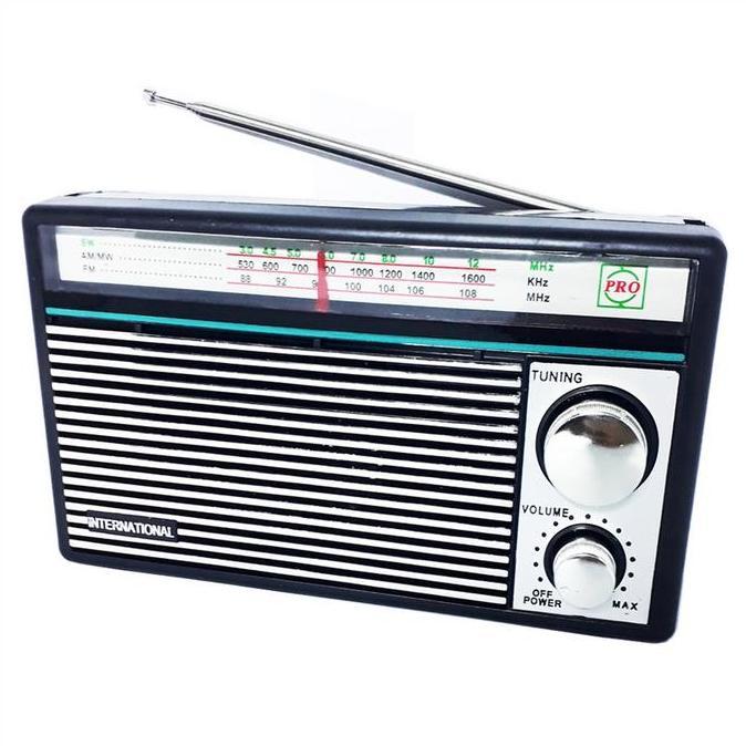 Radio International F-1211 Portable AM FM Radio Jadul