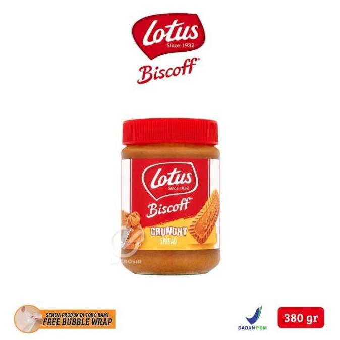 Lotus Biscoff Crunchy Spread / Olesan Roti Rasa Karamel [380 gr]