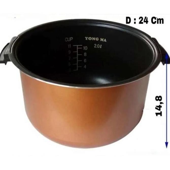 PANCI TEFLON YONGMA INNER POT MAGIC COM YONGMA 2 LITER NON WING / WING