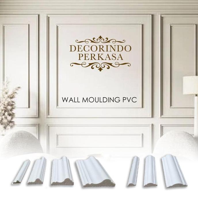 List Wall Moulding PVC Ukiran Dinding 2,4 Meter