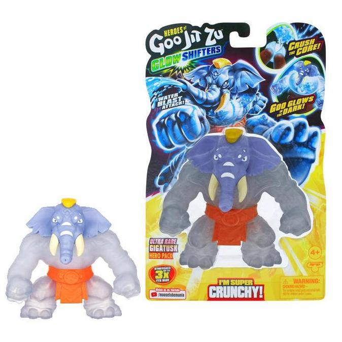 Heroes Of Goo Jit Zu Hero Super Crunchy Glow Shifters Gigatusk Hero Ultra Rare