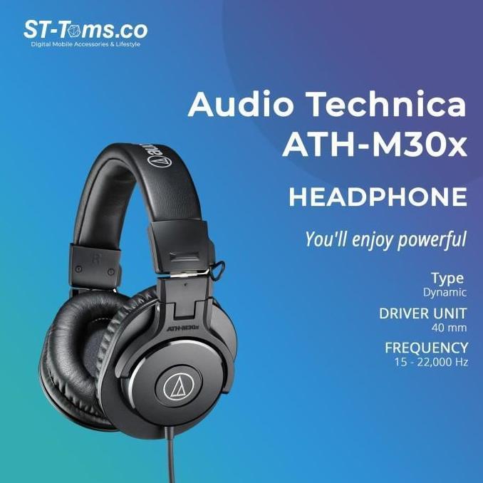NEW AUDIO TECHNICA ATH-M30X PROFESSIONAL MONITORING HEADPHONES ORI