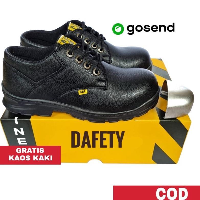 Grade Ori [Ready Instan] Sepatu Pria Ujung Besi  Sepatu Kerja Lapangan Proyek Cowok Sefety Anti Slip