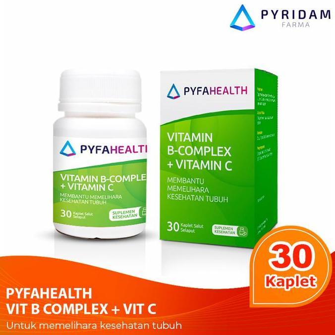 NEW PYFAHEALTH VITAMIN B COMPLEX + VITAMIN C MEMELIHARA KESEHATAN TUBUH ORI