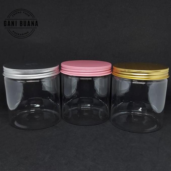 TOPLES JAR/TABUNG 600ML TUTUP ALMUNIUM GOLD/SILVER