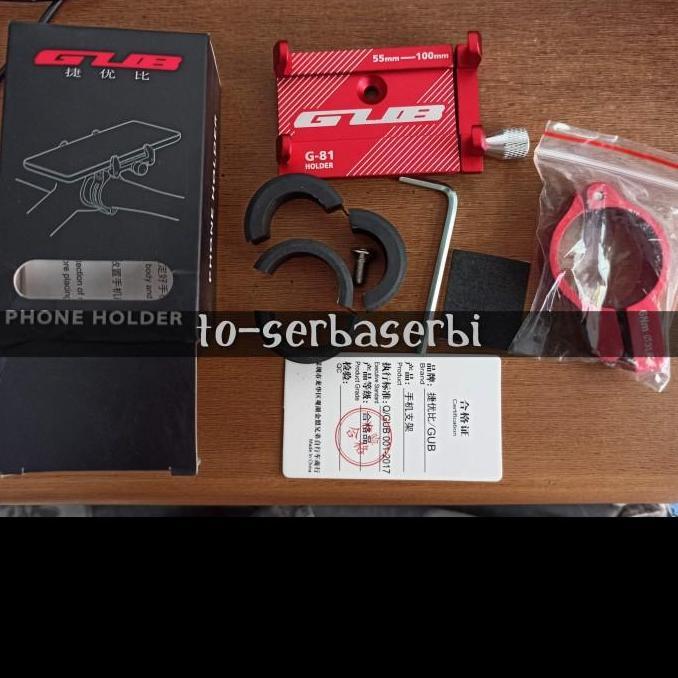 phone holder sepeda GUB G-81 holder hp sepeda motor downhill mtb lipat