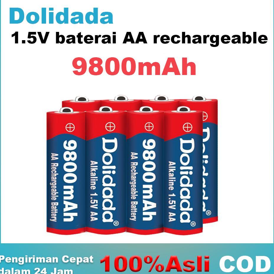 9800Mah 1.5V Aa Baterai Aa Rechargeable Baterai Isi Ulang Baterai Kamera Mainan 1.5V Jam Baterai Cas