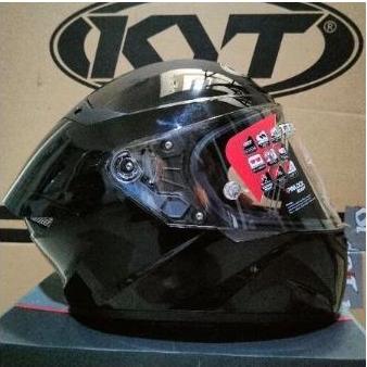 KYT TT COURSE PLAIN BLACK (Glossy)
