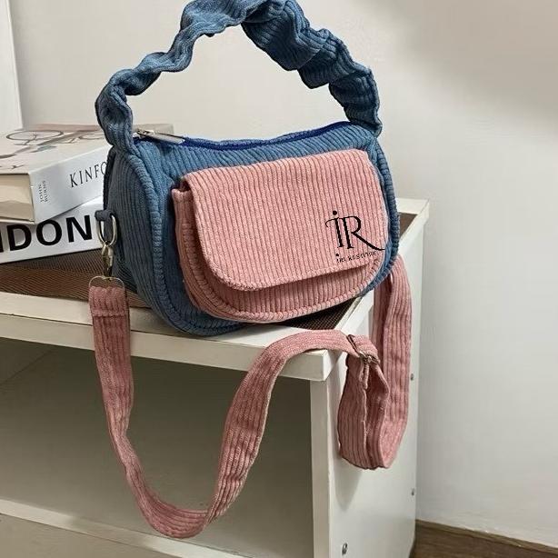 Tas Selempang Wanita Waiko / Tas Wanita Corduroy / Tas Selempang Mini Corduroy