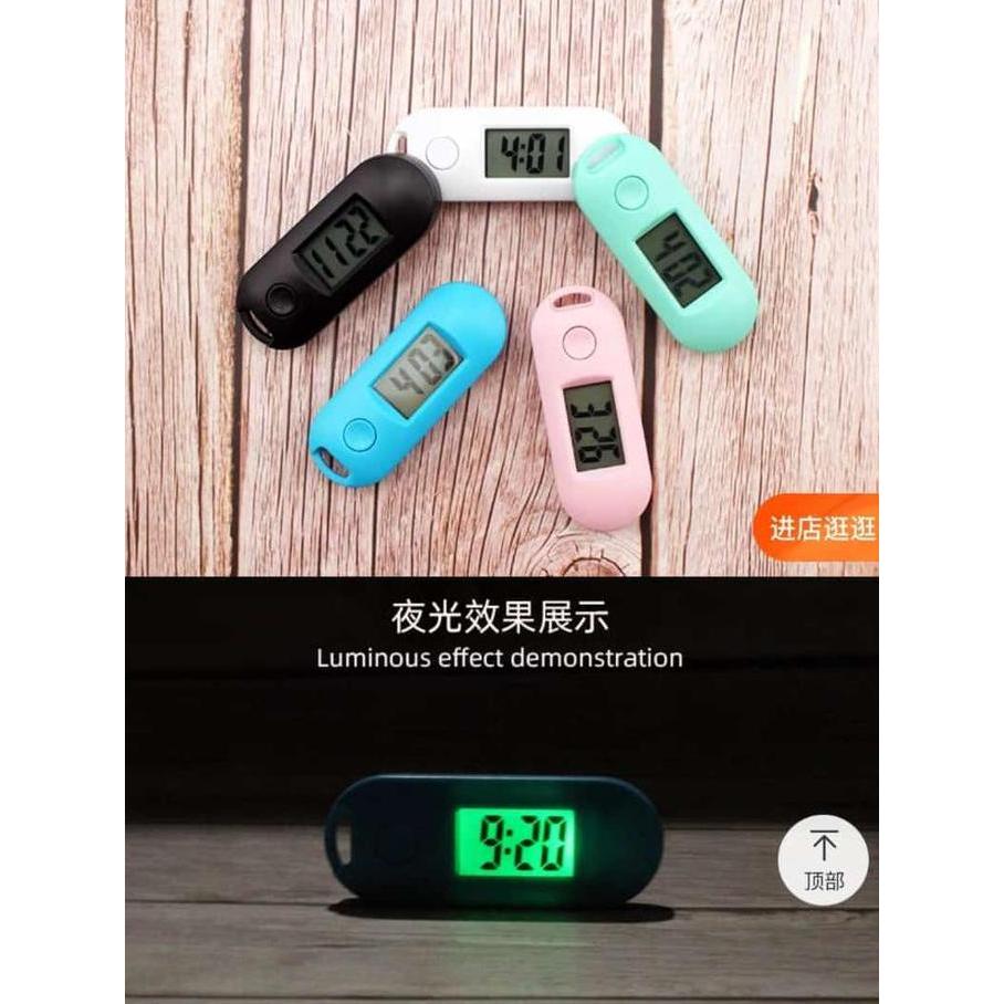 JAM DIGITAL LCD SAKU PORTABLE - JAM KANTONG GANTUNGAN KUNCI