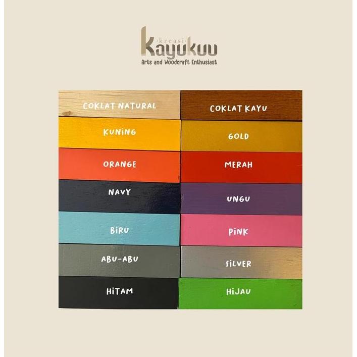 Hiasan Dinding Hiasan Dapur Kayu Plywood 5mm Pajangan warna Pink / Gold / Hitam