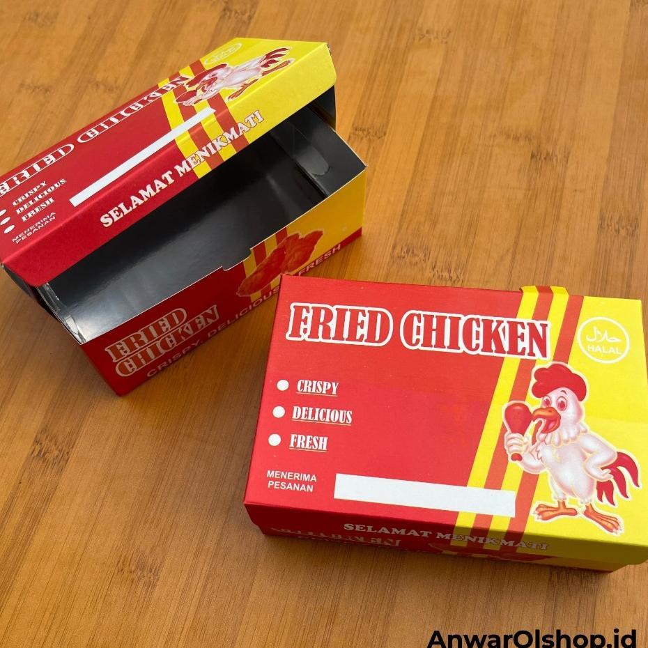 Dus Fried Chicken Murah Terbaru / Wadah Fried Chicken / Bungkus Ayam Goreng / Box Fried Chicken