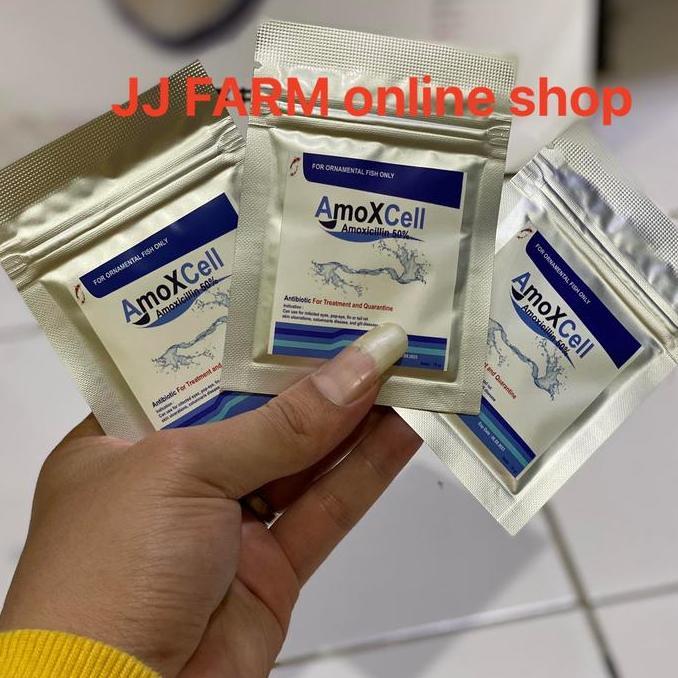 Yujitaro- Amoxcell Obat Ikan Antibiotik Karantina Ikan Koi Cupang Louhan Hias