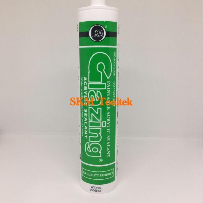 Potere- Glazing Acrylic Sealant, Paintable Acrylic Sealant Glazing White (450Gr)