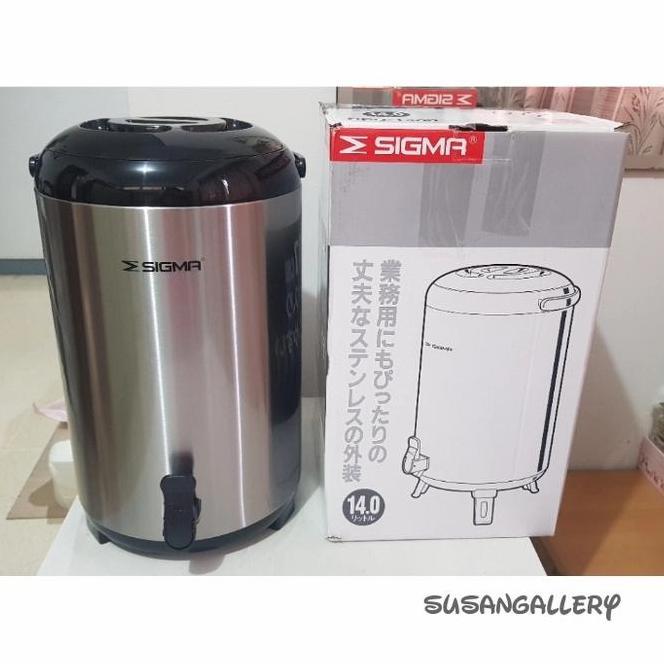 Water Jug Sma 14 Liter Stainless Steel Dispenser Termos Besar