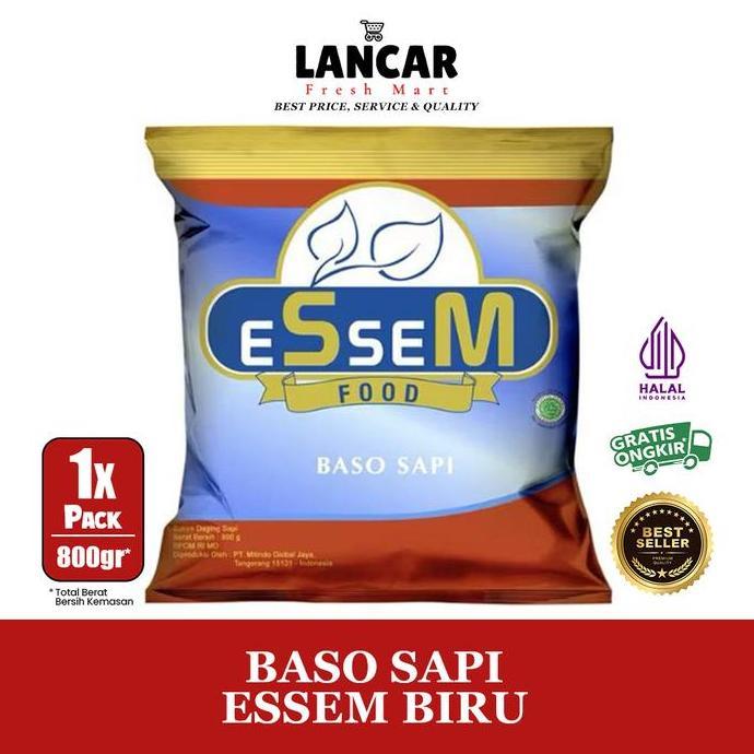 Beff- Bakso Sapi Essem Biru / Bakso Essem Biru Isi 50Pcs