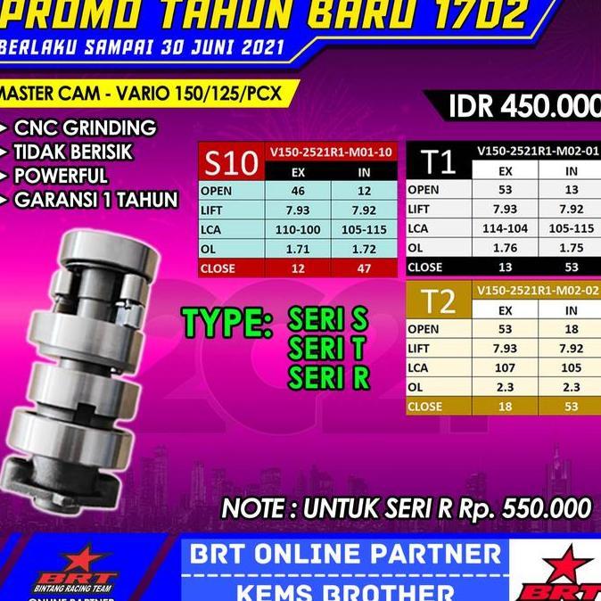 Noken As Brt  Brt Vario 125 Vario 150 Noken As Tipe T Original Brt