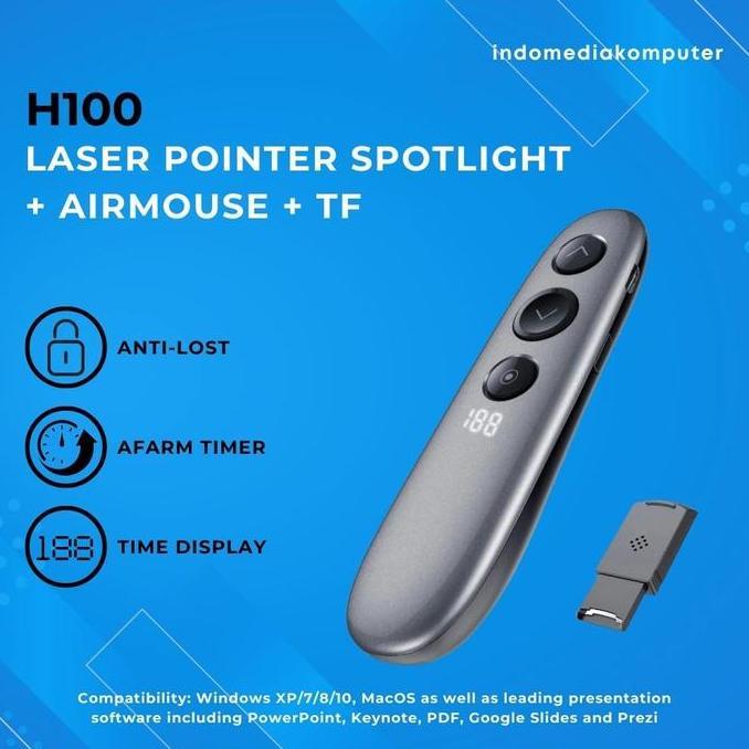 LASER POINTER SPOTLIGHT + AIRMOUSE + TF H100