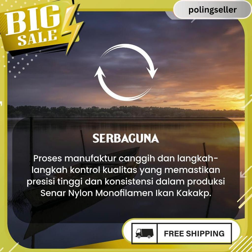 Senar Cap Ikan Kakap  Ukuran 1000 (70)  Per Roll /Tali Senar Pancing / Senar Layangan Termurah