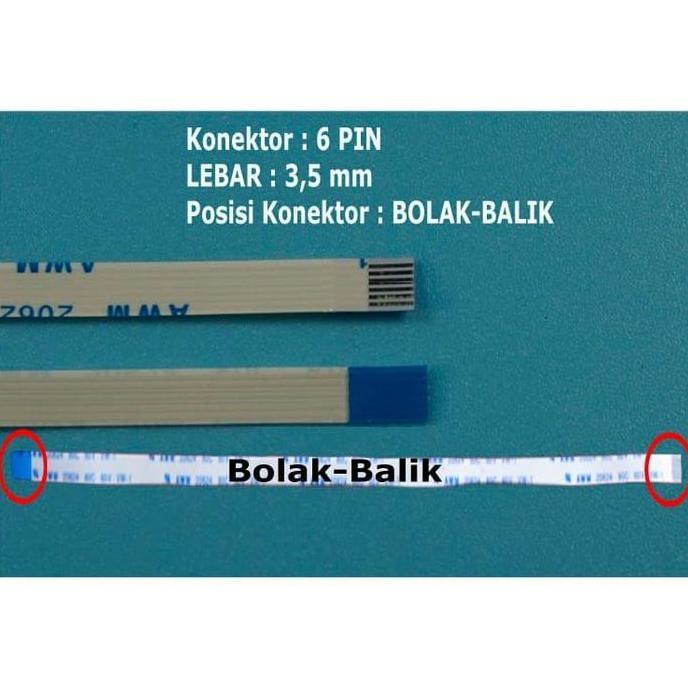 Switch Power Laptop ASUS 6 Pin Lebar 3.5mm Bolak-Balik