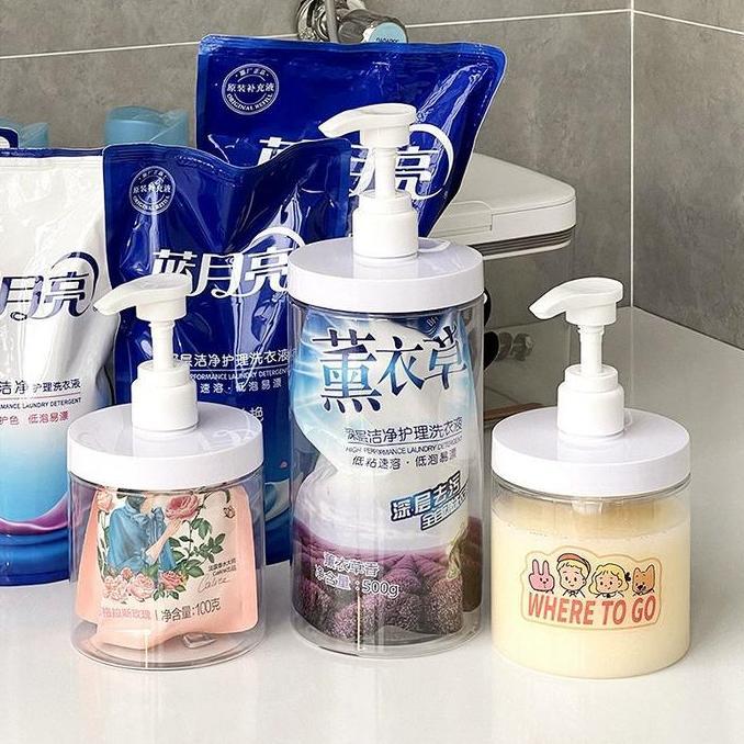 SEDANG Botol Pompa Sabun/Detergen 1000ml Dispenser Sabun Pump Botol Cairan Refill Dispenser Cairan