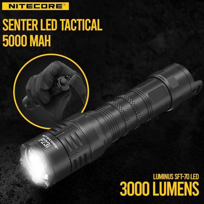 FV Senter LED Tactical Flashlight Luminus SFT-70 IP68 3000lm