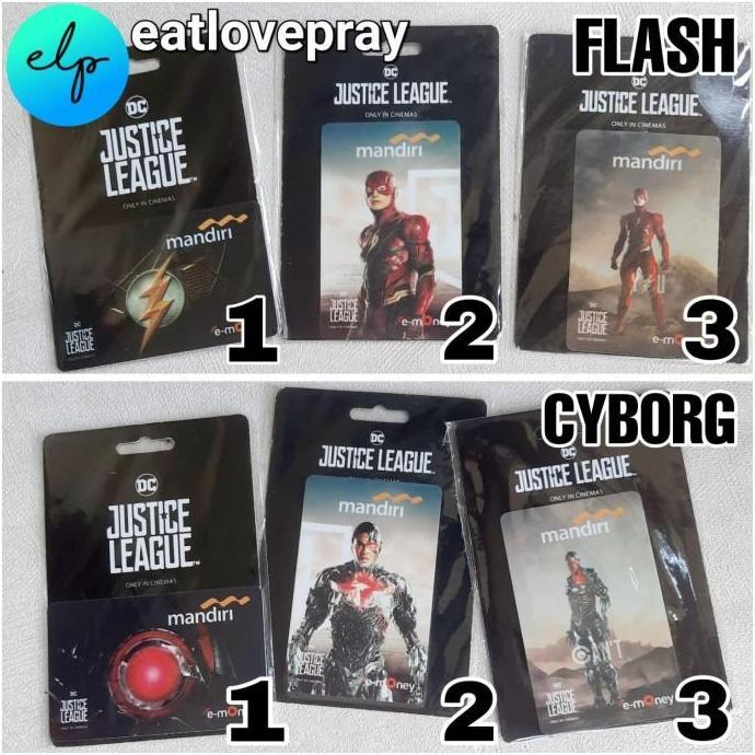 KARTU eMONEY eTOLL MANDIRI | E Money E Toll SUPERHERO JUSTICE LEAGUE