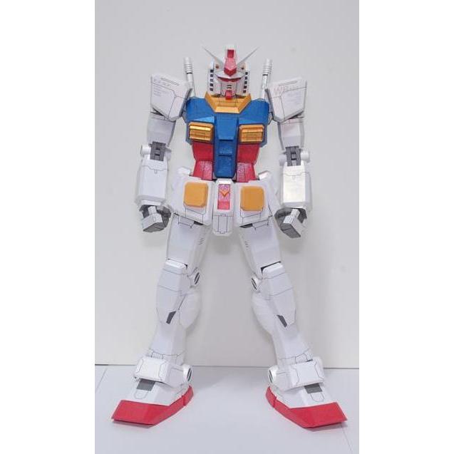 DIY Papercraft Pola Gundam RX 78-2 No Weapon & Shield Jasmine Paper (DIY=Kertas)