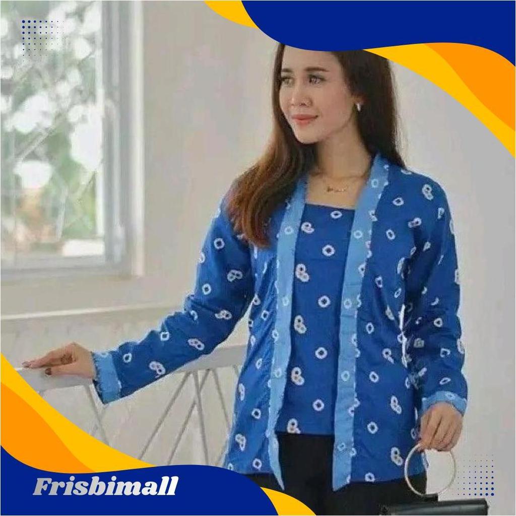 Batik Kebaya Kutubaru Jumputan Wanita Size Jumbo Solo GBM Terbaru