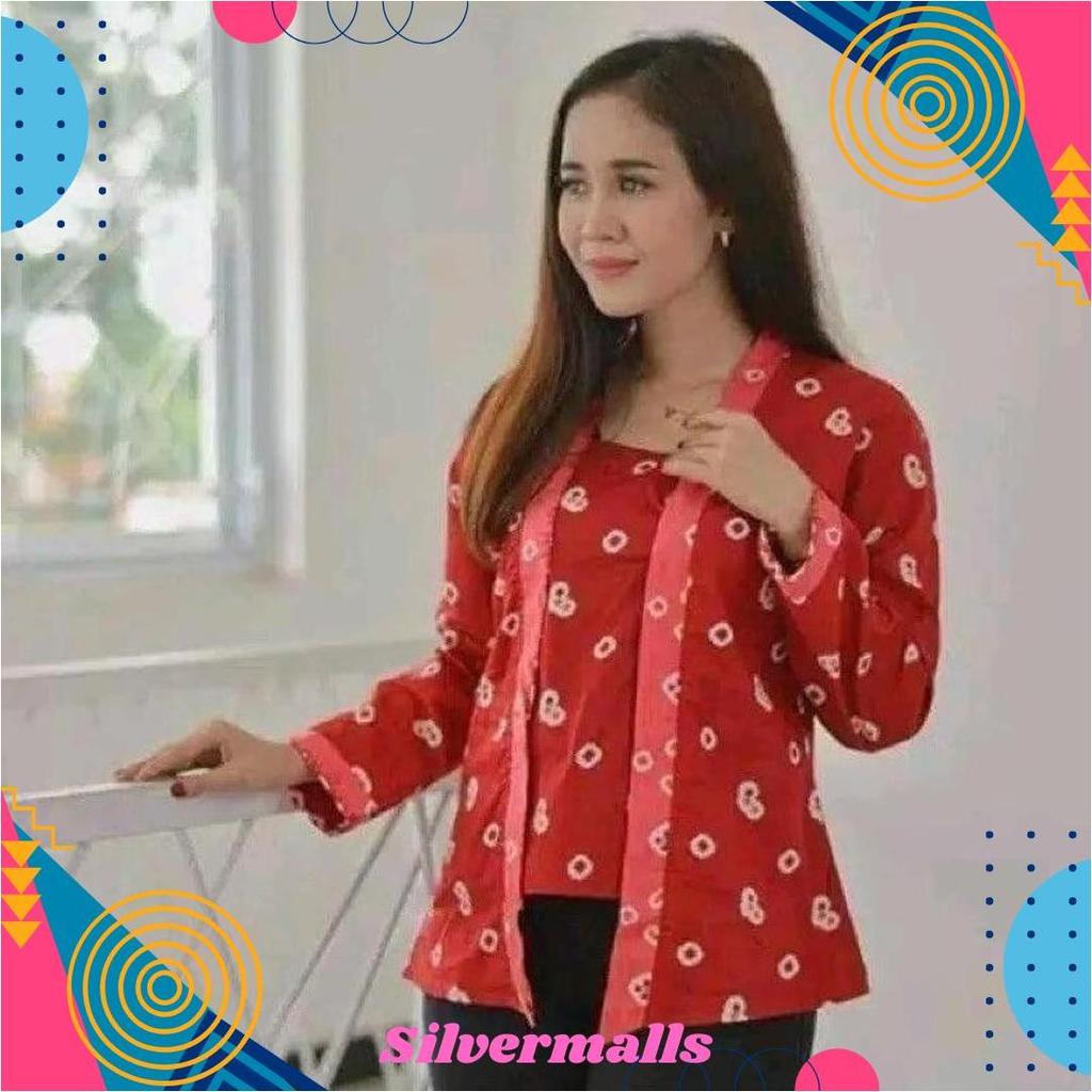 Batik Kebaya Kutubaru Jumputan Wanita Size Jumbo Solo GBM Promo