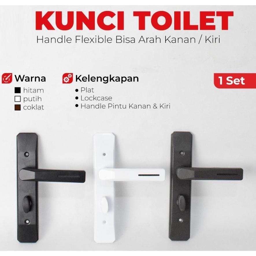 Handle Gagang Kunci Pintu Kamar Mandi Toilet Weldom