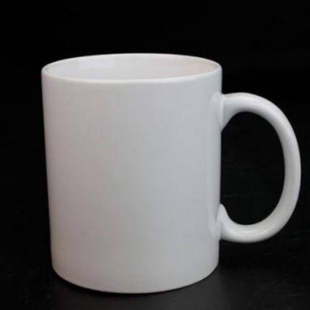 Mug Keramik Polos Putih/Hitam | Gelas Keramik | Gelas Souvenir Baru