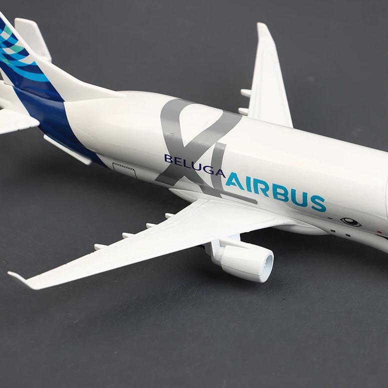 hot 20cm diecast pesawat beluga xl diecast pesawat besi diecast pesawat terbang beluga mainan pesawa