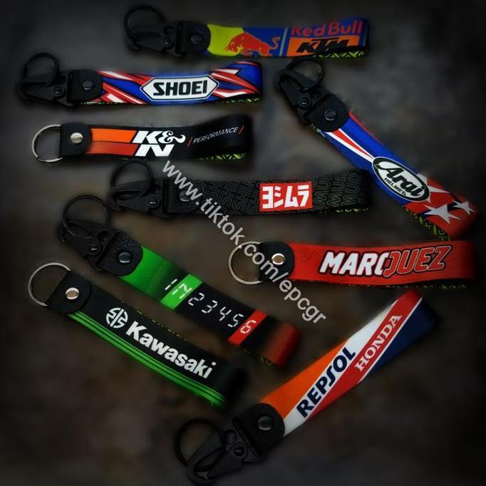 Sfp- High Quality Gantungan Kunci Ipone Keychain Sepeda Motor Premium Printing Keren Merek Oli Matic
