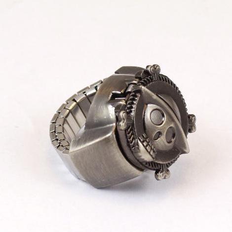 RPG Luffy Jam Cincin Bentuk Tengkorak Super Elegan Original One Piece Jam Tangan Cincin Antik