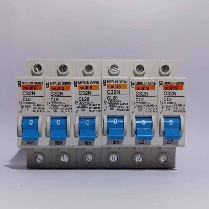 RPG MCB MERLIN GERLIN 2A 4A 6A SNI HOLOGRAM SPLN PLN BENSER 450WATT PEMUTUS ARUS LISTRIK KWH STANDAR