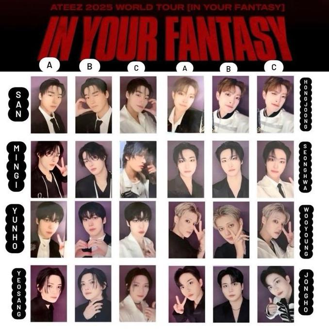 Sfp- Photocard Ateez In Your Fantasy In Japan Trading Card Official