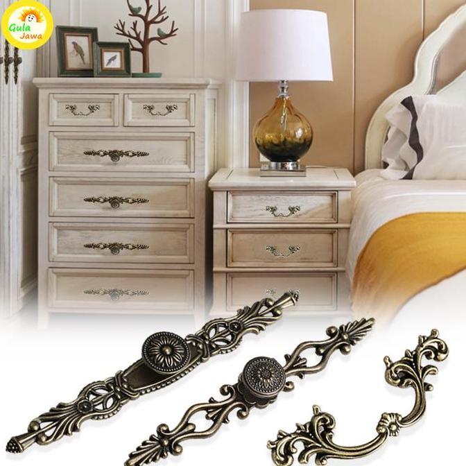 RPG Tarikan Laci Lemari Vintage Freya Klasik Handle Laci Gagang Pintu Tarikan Pintu Almari Bufet Kun