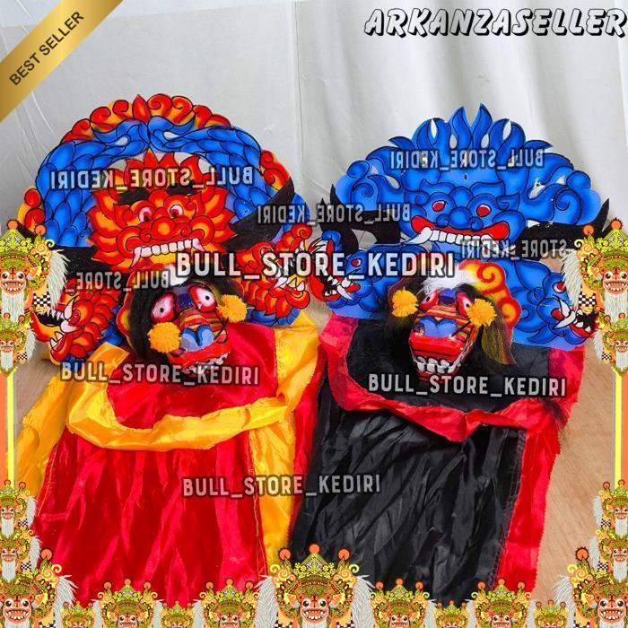 Barongan Anak  Caplokan Dengan Ukir Kayu Sengon Dan Motif Naga