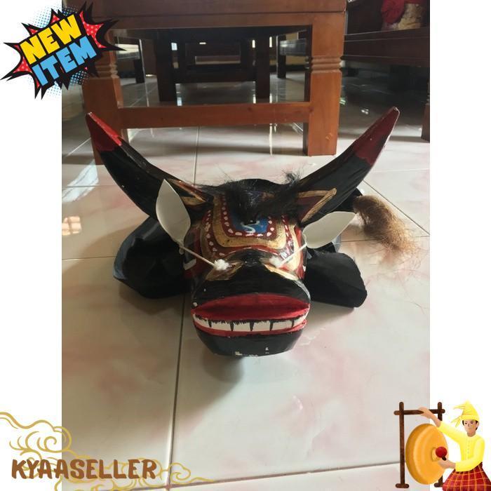 Barongan Bantengan - Mainan Anak Banteng Bantengan Kuda Lumping - Mainan Tradisional Bantengan