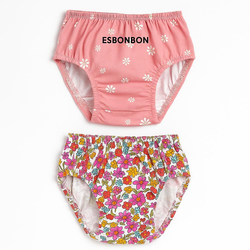 Murah  12 Pcs Celana Dalam Anak Perempuan Cewek Motif Leding Printing Bunga Polkadot Anime Gradasi W