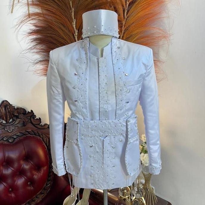 Beskap pengantin sunda | Beskap pengantin pria dewasa  Motif | Basofi pengantin modern TS