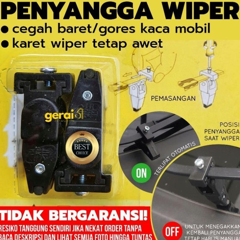 Penyangga Wiper | Wiper Stand (mencegah baret/gores kaca mobil)