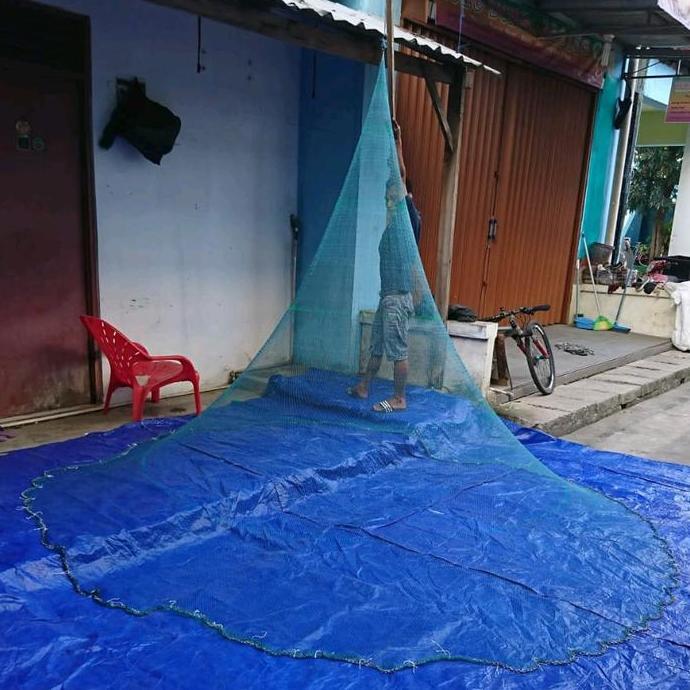Sale Jala Ikan , Jala Lempar 3 Meter Bahan Nilon / Benang Bisa Untuk Udang,  Jala Laut, Jala Sungai,