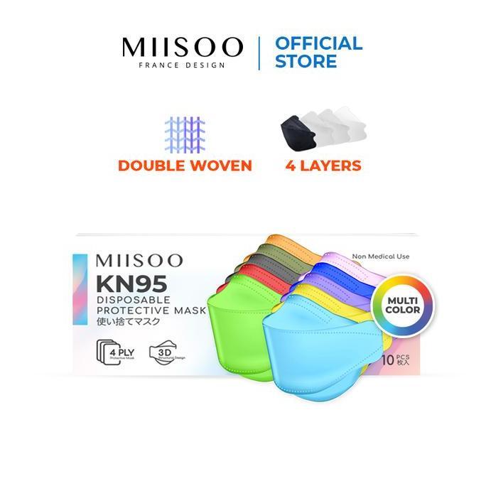 Medizin- Miisoo Disposable Masker Kf94 Evo  Multi Color N95 Kn95 Masker Wajah 4Ply