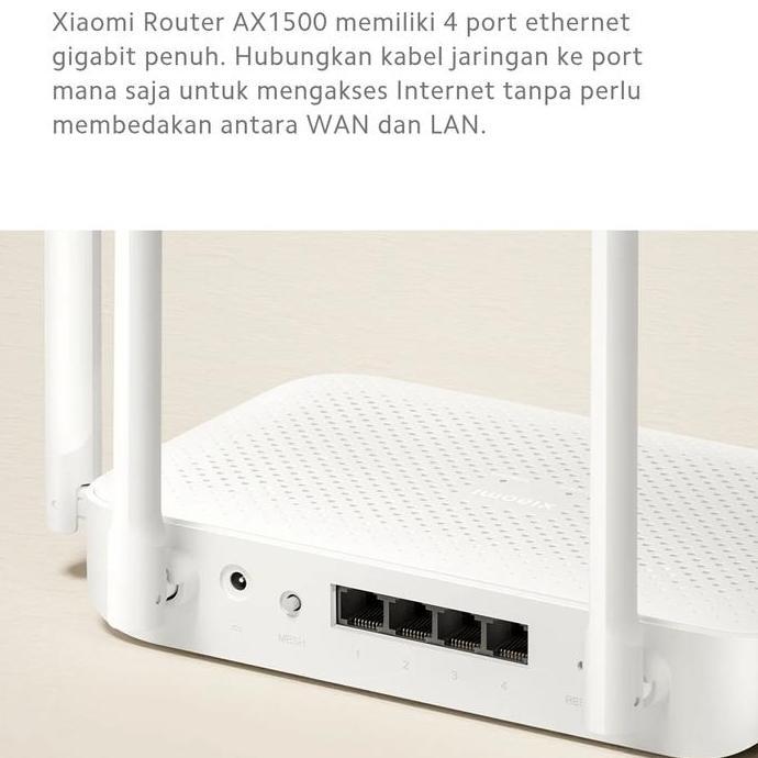 Murah Wireless Router Ax1500 Wifi 6 Xiaomi Router Ax1500 Original Resmi
