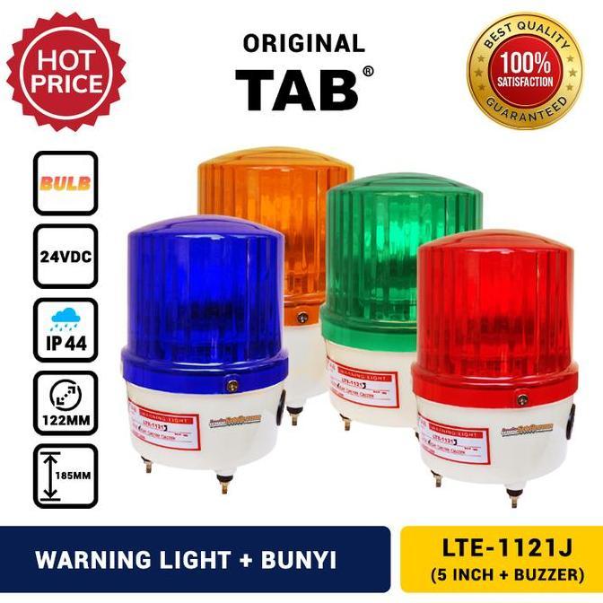 Lampu Darurat Bohlam 5 " Rotary Warning Light + Buzzer 24V DC TAB
