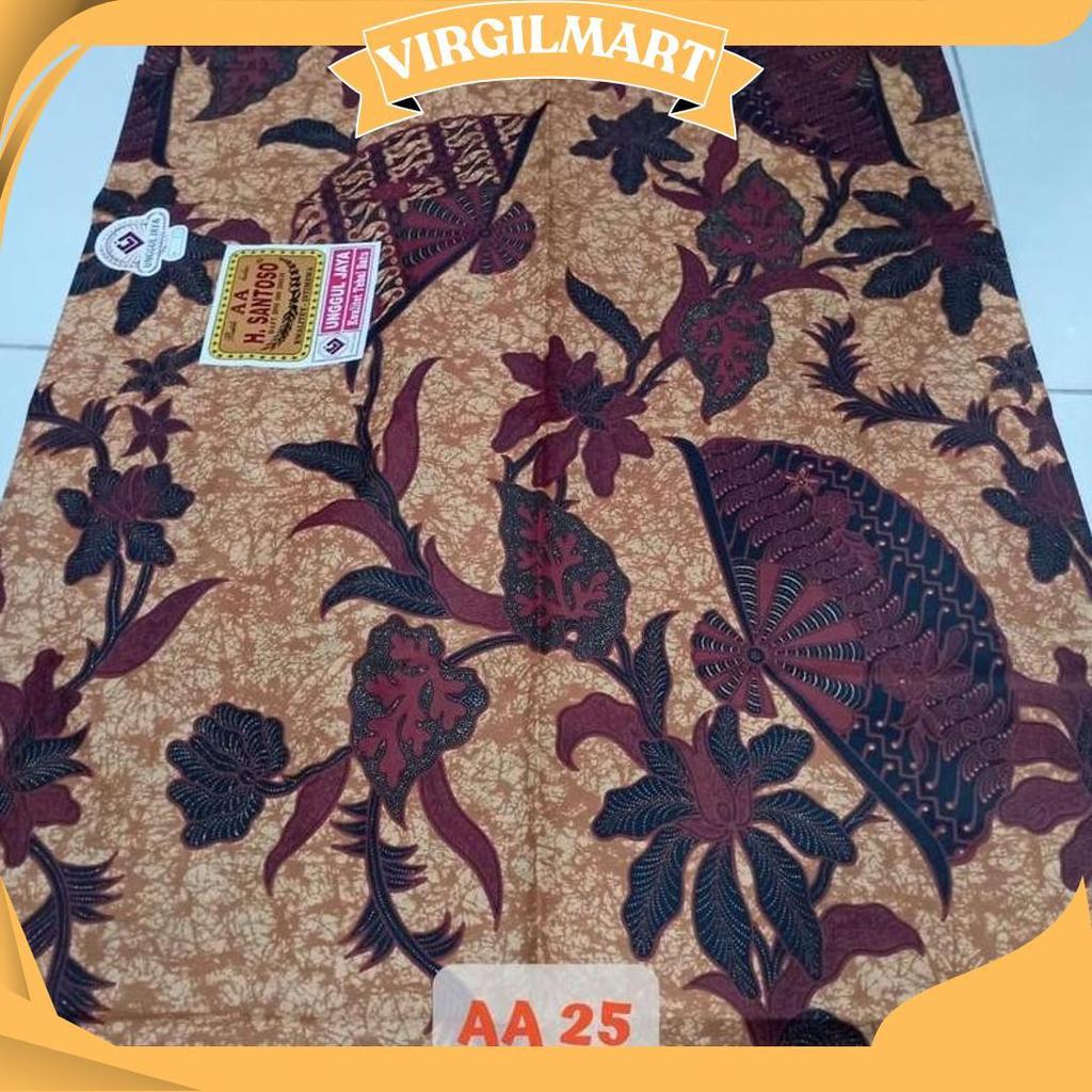 Kain Batik H Santoso AA Unggul Jaya | Batik Sogan Motif Sidomulyo Parang Kusumo Mukti GBM COD